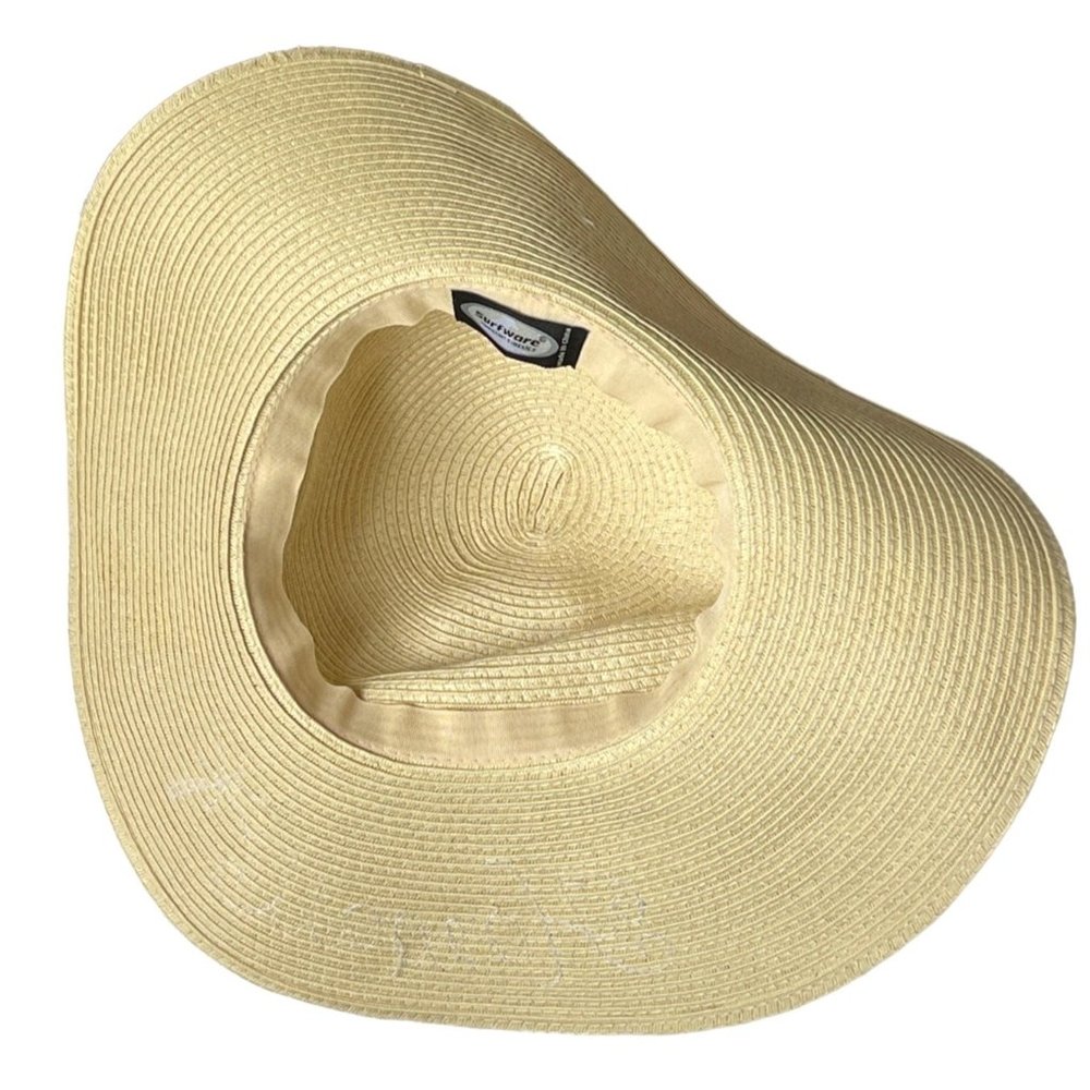 Surfwear Hawaiian Straw Sun Hat Classic Beach Hat Pink Sequins Women's Regular O - Picture 7 of 10